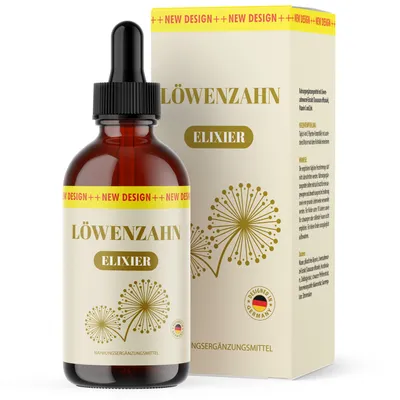 Produktbild von Löwenzahn Elixier (100 ml) - Unterstützung für dein Leben - Mit natürlichen Löwenzahnwurzel-Extrakt