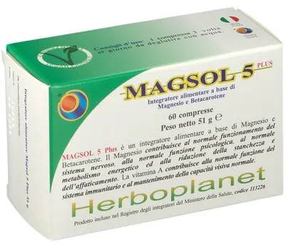 Immagine prodotto di Magsol 5 Plus 60 Compresse