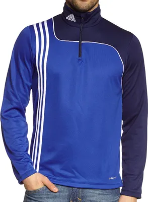 Produktbild von adidas Sereno 11 Half Zip Fussball Sweatshirt Trainings Pullover blau 10 - XXL - 58