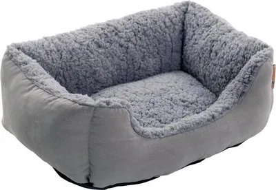 Produktbild von Hundebett Hundekissen Hundekorb 50x37x17 cm Haustierbett Hundesofa Hellgrau