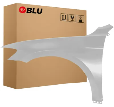 Obrázek produktu pro BLU Blatník náhrada pro VW Volkswagen Passat B8 LB7S Levý Stříbrný PyritSilber | 2014-2023 | Přední | Lakovaný | Připravený k montáži | Pozink