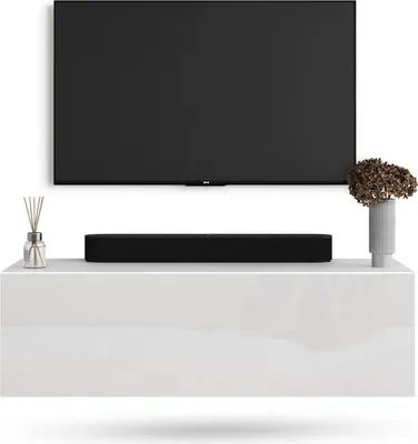 Produktbild von WEST TV Schrank 100 cm Fernsehtisch Sideboard, hängend oder stehend TV Möbel