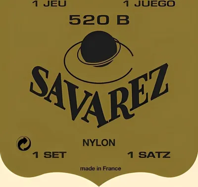 Obrázok produktu pre Savarez 520B, Gitara, Nylon, 6 kusov