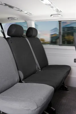 Produktbild von Walser Sitzbezüge für VW T6 Doppelbank hinten aus strapazierfähigem Polyester passend ab BJ 07/2015 - heute, 10521