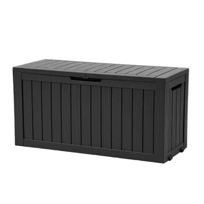 Produktbild von Aufbewahrungsbox mit Rollen, 270L Outdoor Auflagenbox, Gartenbox Wetterfeste Aufbewahrungskiste Abschließbar
