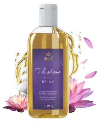 Vibratissimo Vibratissimo “Relax” 250 ml, olio da massaggio lenitivo per – immagine 1