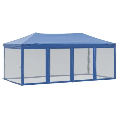 Obrázok produktu pre vidaXL Párty stan skladací s bočnými stenami modrý 3x6 m