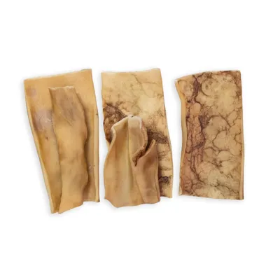 Produktbild von 1 kg Getrocknet Pferdehaut Kauartikel Hundesnack Hundefutter Kausnack getrocknet 15 cm lang