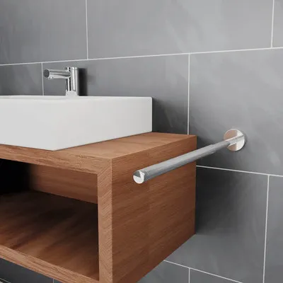 Produktbild von REIKA Handtuchstange SAKU ausziehbar chrom glänzend