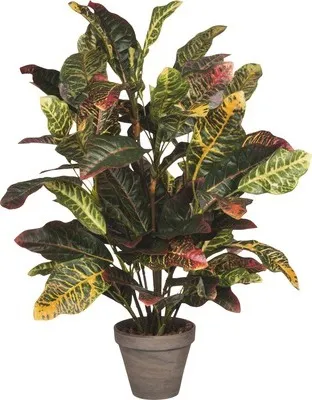 Obrázek produktu pro Umělá rostlina Kroon Croton Ø 40 H 73 cm šedá