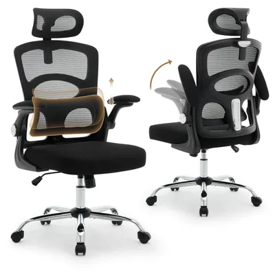 Obrázek produktu pro Ergonomická kancelářská židle - Kancelářská židle s vysokým opěradlem - Otočná židle - Herní židle - Počítačová židle