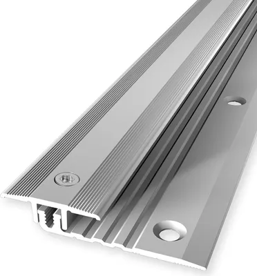 Produktbild von PROVISTON | Ausgleichsprofil | Vinylprofil | Breite: 25 mm | Höhenausgleich: 4 - 9.5 mm | Länge: 900 mm | Aluminiumprofil | Silber | 1 Stück