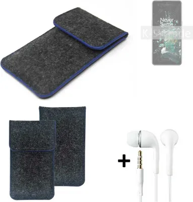 Produktbild von K-S-Trade Handy Schutz Hülle kompatibel mit OnePlus Ace Pro Schutzhülle Handyhülle Filztasche Pouch Tasche Case Sleeve Filzhülle dunkelgrau,