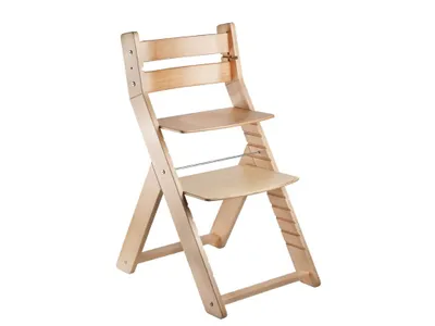 Produktbild von Wachsender Stuhl für Schulkinder SANDY Natural - Transparentlackierung