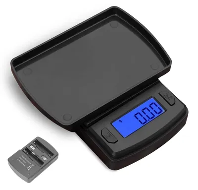 Immagine prodotto di Bilancia digitale da tasca - 500 g - 0,01 g - Display blu