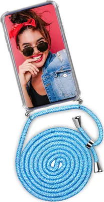 Produktbild von TWIST-Case + TWIST-Cord für OnePlus 8 Pro, Farbe:Chilly Jeans (Silber)
