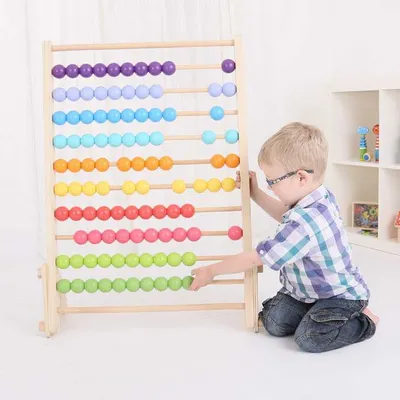 Zdjęcie produktu dla Bigjigs Baby Ogromne drewniane liczydło