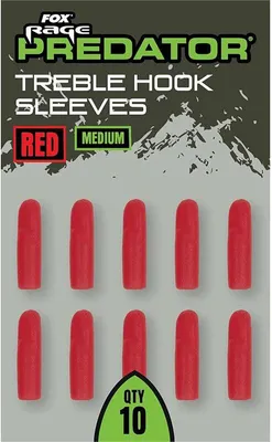 Zdjęcie produktu dla Rękawy FOX Rage Predator Red Treble Hook Sleeves Medium