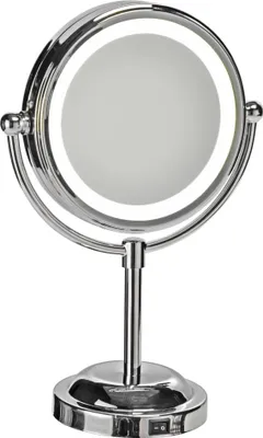 Produktbild von HI LED-beleuchteter Kosmetikspiegel Edelstahl 15 cm