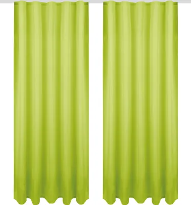 Produktbild von Gardine mit Universalband 140x145 cm in Grün, blickdichter Vorhang mit Kräuselband in vielen Variationen