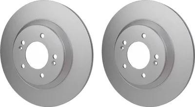 Produktbild von 2 Bremsscheiben voll Ø 76 mm 12 mm HELLA passend für u.a. HYUNDAI i30