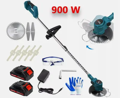 Produktbild von 900W Rasentrimmer Trimmer Motorsense Akku Grasschneider Freischneider mit 2 Akuu