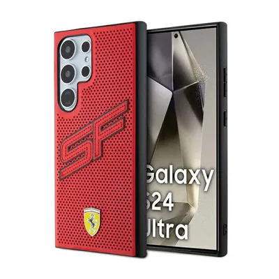 Produktbild von Gehäuse Ferrari Big Sf Perforiert Na Samsung Galaxy S24 Ultra - Czerwone