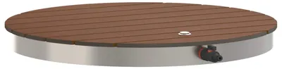 Image de vidaXL Douche de jardin en bois composite (WPC) et en acier inoxydable 201 Marron