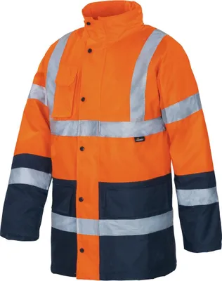 Produktbild von VIZWELL Warnschutzjacke VWJK 05 Gr. L orange/marine
