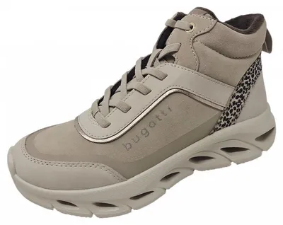 Image de Bugatti Woman - Bottines à lacets confortables, couleur beige