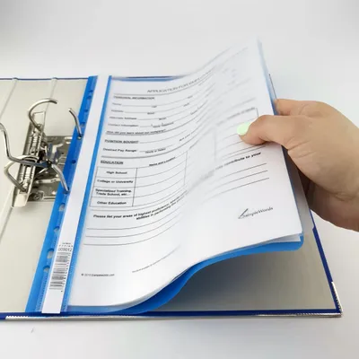 Productafbeelding van D.RECT 10 stuks snelheftregisters (2 stuks per kleur, formaat 5x2) | A4 kartonnen snelheftregisters met perforatie van kunststof, met transparante voorflap | Plastic snelheftregisters van PP-folie | Geperforeerd - Europees formaat