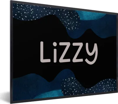 Produktbild von MuchoWow® Gerahmtes Poster Lizzy - Pastell - Mädchen 80x60 cm - Poster mit Schwarzem Bilderrahmen Wandposter Rahmen Foto Bilder - Schwarzem - Mit Gestell