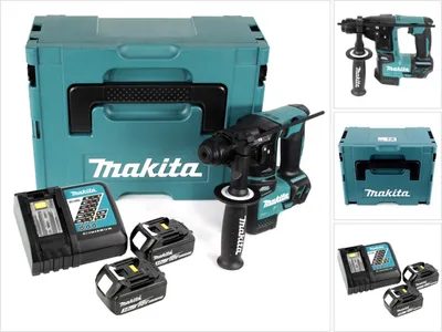 Zdjęcie produktu dla Makita DHR 171 RFJ 18 V 2-stopniowa bezszczotkowa akumulatorowa wiertarko-wkrętarka SDS Plus + 2x akumulator 3.0Ah + ładowarka + Makpac