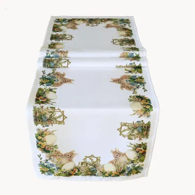 Produktbild von Tischwäsche mit Druck Ostermotiv Tischläufer 40 x 140 cm