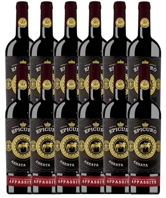 Immagine prodotto di Epicuro Appassite Rosso Passito gusti frutti di bosco maturi 9000ml confezione da 12 pezzi