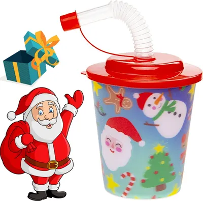 Productafbeelding van Onbreekbaar kinderbeker met een 3D-kerstmotief