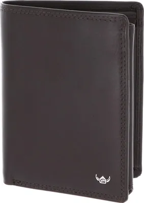 Produktbild von Golden Head Leder Geldbörse Polo RFID Protect Kombischeintasche mit Riegel 1458 Dunkelbraun