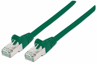 Produktbild von INTELLINET Patchkabel Cat6a-Stecker/Cat7-Rohkabel 0,25m grün