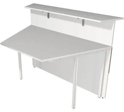 Produktbild von Anbau-Theke Atlantis Theke 2-seitig schräg 135x92x108cm weiß