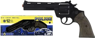 Obrázek produktu pro Policejní revolver GONHER 12 ran - černý, 123/6 KO