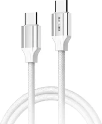 Obrázek produktu pro Beline 65W kabel Usb-C/Usb-C 1M Bílá/Bílá Blncwc03