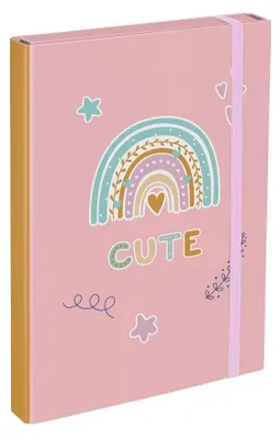 Immagine prodotto di BAAGL Cartelle per quaderni scolastici A4 Rosa arcobaleno