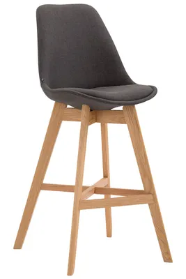 Produktbild von Barhocker HLO-CP12 Stoff Natura  dunkelgrau