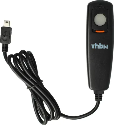 Produktbild von vhbw Fernauslöser Fernbedienung Kabel kompatibel mit Fujifilm FinePix HS25, HS22EXR, HS20EXR, HS22, HS20 Kamera, 0,9 m, 2-stufige Auslösefunktion