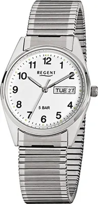 Immagine prodotto di Orologio da uomo Regent in acciaio inossidabile F-292, bracciale al quarzo, argento D2URF292