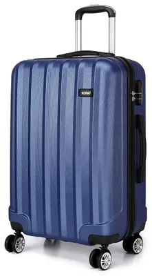 Produktbild von Reisekoffer - ABS-Hartschalenkoffer - 4 Rollen - Zahlenschloss - Leicht - 54,5 x 35 x 20 cm - Blau