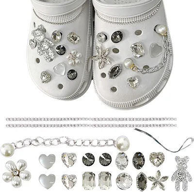 Produktbild von Strassblumen-Schuhaccessoires, DIY-Schuhdekorationen für Damen