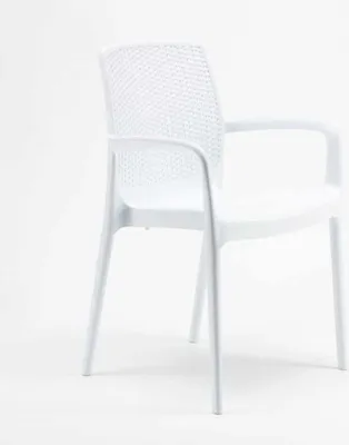 Produktbild von Stühle Küchenstuhl Esstischstuhl Esszimmerstuhl Boheme Arm Grand Soleil - Weiß