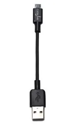 Produktbild von CableJive microStubz, 0,07 m, USB A, Micro-USB B, USB 2.0, Männlich/Männlich, Schwarz