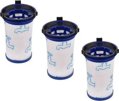 Produktbild von 3 Stück Ersatzfilter für Rowenta Air Force 360 RH9051WO RH9057WO RH9059WO RH9081WO RH9086WO & Tefal Air Force 360 Staubsauger, Ersatzzubehör Alternative zu ZR009001